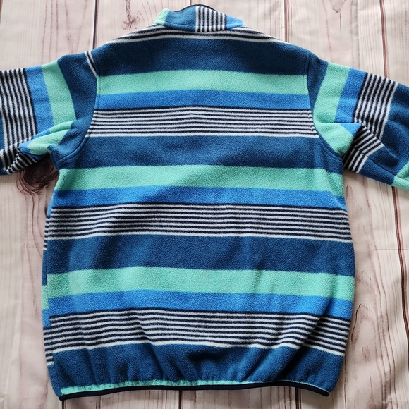 Patagonia "Synchilla Snap-T Fleece" Pullover Fitz Stripe Blue | Women's Size XL - Picture 6 of 12